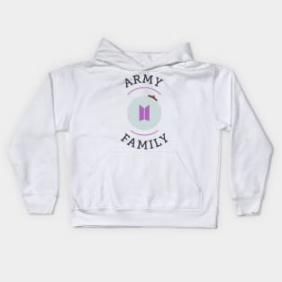 BTS ARMY family logo Kids Hoodie